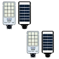 Genérico - Packx2 Focos Led Solar 800W Focos Solares Exterior Iluminación