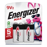 Batería Alcalina Energizer Max De 9 V, Paquete De 2
