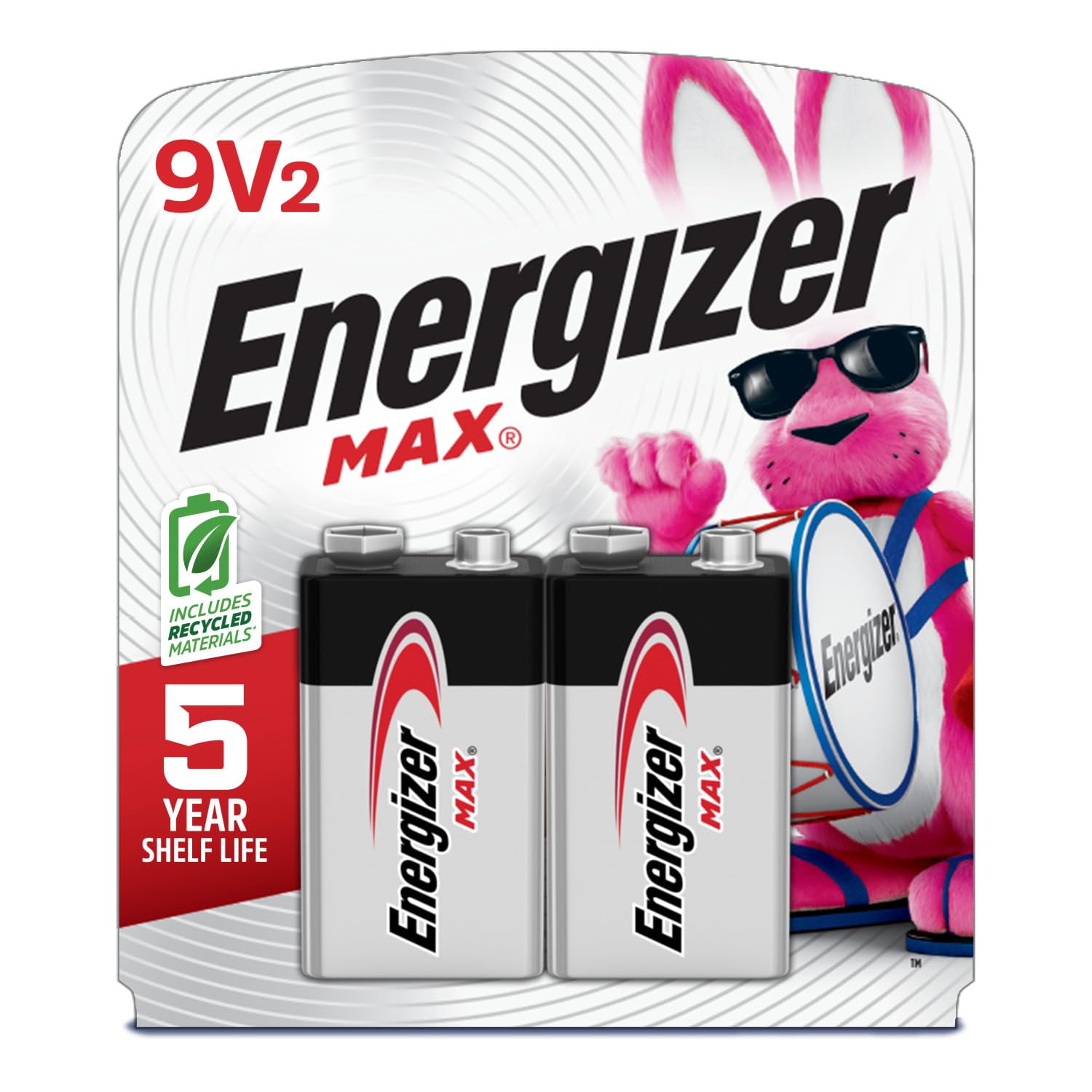 Batería Alcalina Energizer Max De 9 V, Paquete De 2