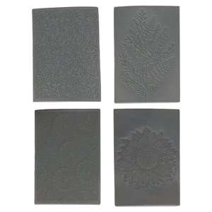 Bothyi - 4 Láminas De Textura De Arcilla Polimérica Para Estampado De Fondant, Tapete De Textura Boho Fácil De Usar