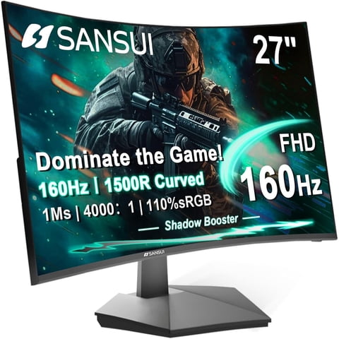 Monitor Gamer Sansui 27 Curvo 160Hz Fhd 1Ms 1500R