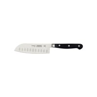 Cuchillo Santoku Tramontina Century Con Lámina En Acero Inoxidable Y Mango En Policarbonato Negro Y Fibra De Vidrio 5""