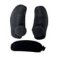 thumbnail image 3 of 2x Almohadillas de explosión de elevación de pesas Tamaño de entrenamiento fortalecido a mano con memoria de casos EVA para filas Sports Ejercicio Gim Negro, 3 of 5