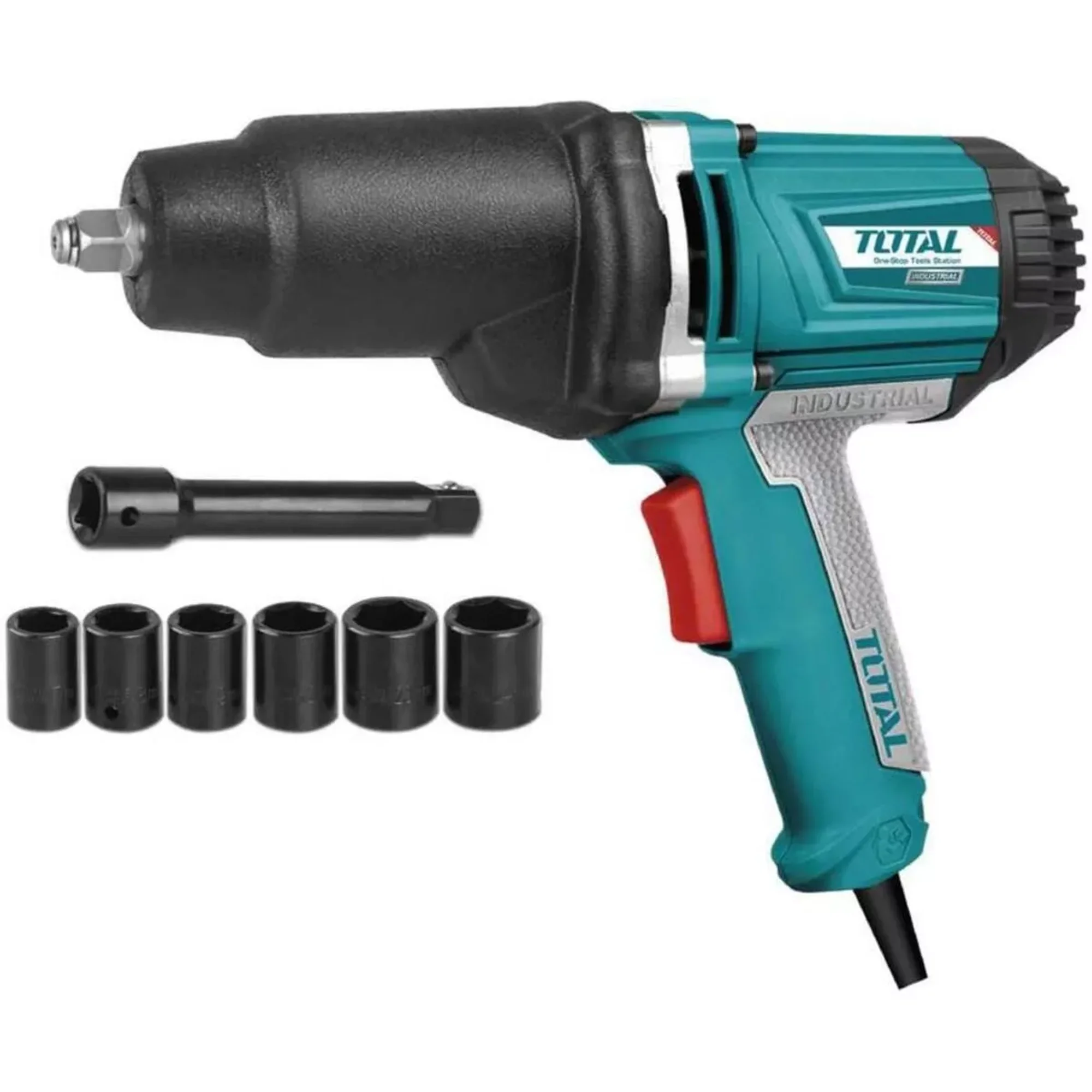 Total - Pistola De Impacto 1/2 Electrica 1050w 550nm + 6 Acc Tiw10101