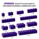 thumbnail image 2 of Building Bricks YUJHITP, paquete surtido de 300 piezas, color morado, 2 of 7