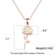 thumbnail image 4 of Stunning White Opal Pendant Necklace with Korean Golden Leaf Chain - Perfect for Weddings and Special Occasions, 4 of 4