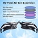 thumbnail image 3 of Gafas de natación antivaho, antifugas, para interiores y exteriores, con protección UV y lentes transparentes espejadas para adultos, mujeres, hombres y jóvenes., 3 of 8