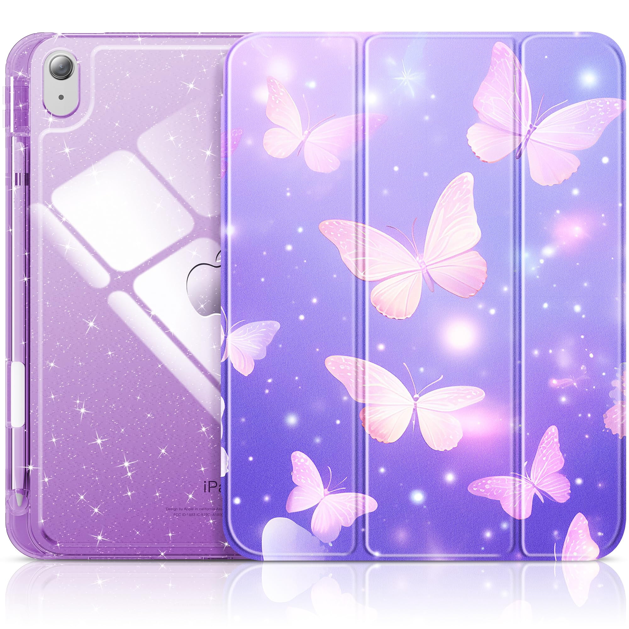 Funda Infiland Compatible Con Ipad 10ª Generación De 10,9 Pulgadas, Color Morado