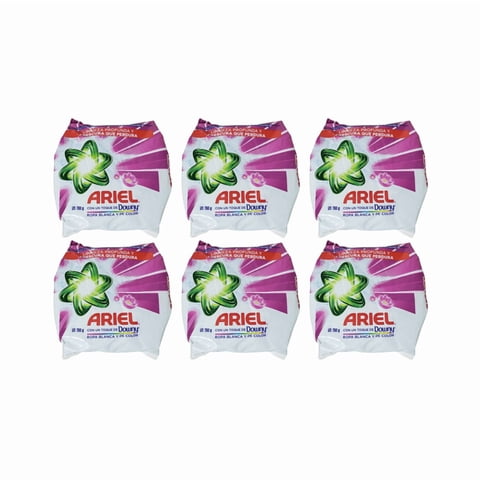 Pack 6 Unidades Detergentes En Polvo Ariel Downy 700Gr