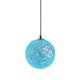thumbnail image 3 of Rattan bola de mimbre globo techo techo de la lámpara de sombra con el agujero 20cm azul, 3 of 4