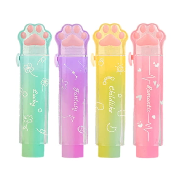 Goma de borrar PANDENNER retráctil de 6 cm con efecto jelly degradado