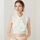 thumbnail image 3 of Mujeres Ruffle camisa cuello – desmontable cuello Ruffle Victorian Vintage blusa medio cuello, accesorios para las mujeres (blanco), 3 of 3