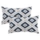 thumbnail image 1 of REGALWOVEN Paquete de 2 fundas de cojín decorativas de felpa corta suave estilo de lujo para sofá dormitorio azul marino 12" x 20", 1 of 7