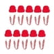 thumbnail image 4 of 10x Botellas De Jugo De Muñeco De Nieve Navidad 500ml Transparente Para Escalada Camping Bufanda Roja Blanca, 4 of 5