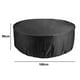 thumbnail image 2 of Funda para mesa de patio redonda, impermeable, para muebles de exterior, color negro, 2 tamaños, 2 of 5
