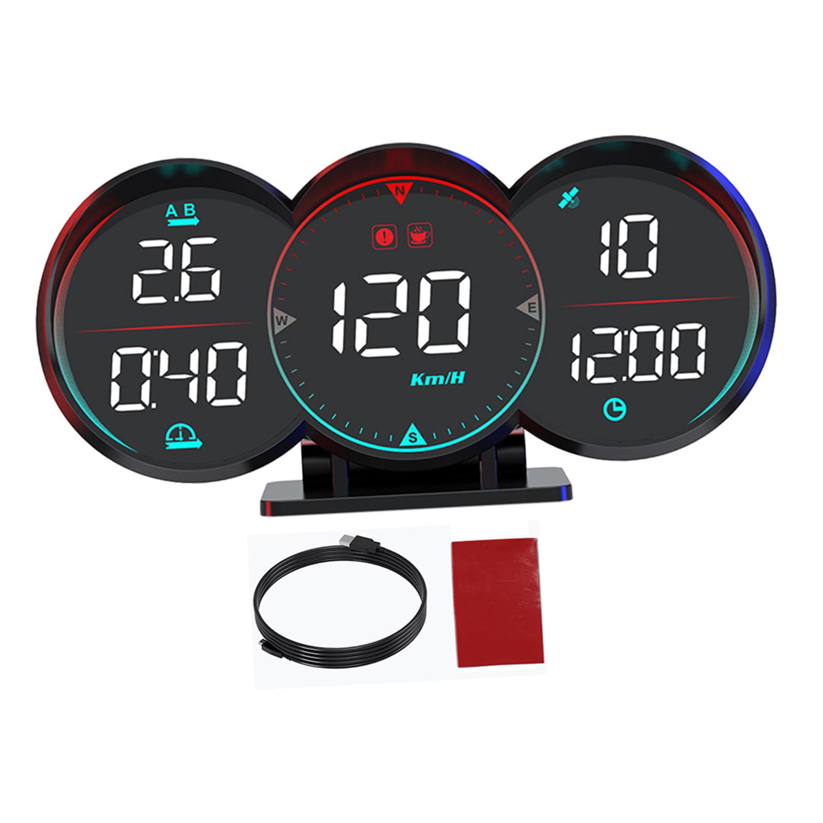 Magideal - G17 Gps Hud Digital Gps Velocímetro Para Coche Para Viaje Reemplazo Auto
