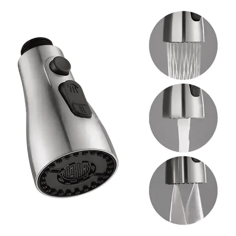 Crusec - Adaptador De Grifo Anti Salpicaduras Filtro 3 Velocidades