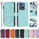 thumbnail image 3 of Funda Cartera Mariposa para [Motorola Moto G Stylus 2025 5G] con Soporte y Cremallera Verde menta, 3 of 6
