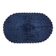 thumbnail image 1 of Alfombra de baño DII Crochet Collection reversible, grande, ovalada, azul, 1 of 8
