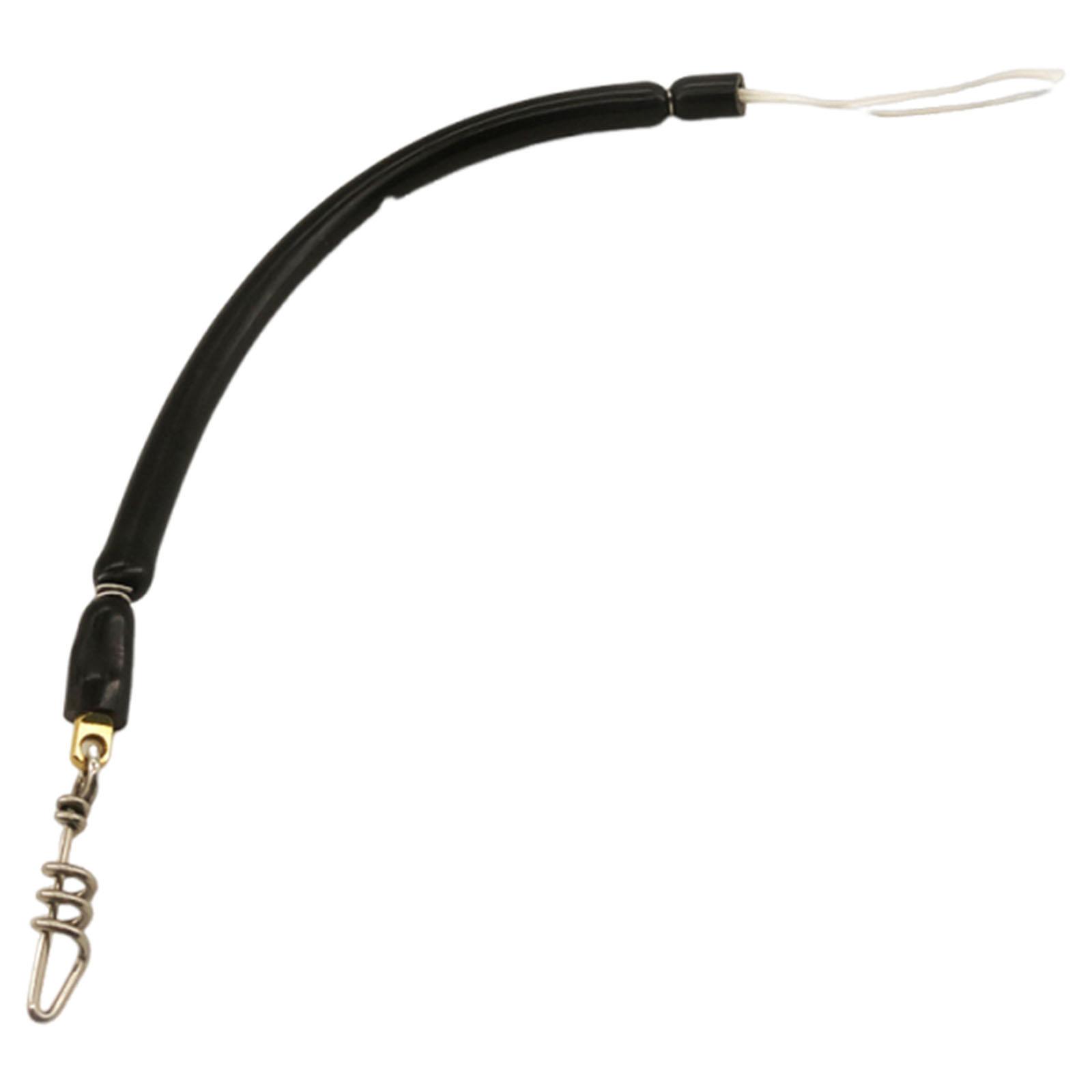 Magideal - Cuerda Elástica Para Arpón, Equipo De Pesca Profesional, Resistente Y Flexible, Color Negro, Para Aparejos De Deportes Acuáticos, Navegación Subacuáti Cuerda De Una Sola Cabeza