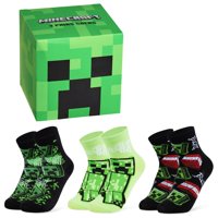 Pack De 3 Medias De Pantorrilla Para Niños Minecraft Talla 6-14 Años