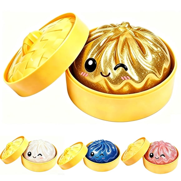 Juguete Squishy Bimiubimiu Dumpling con Brillos para Alivio del Estrés