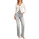 thumbnail image 2 of INSPIRE CHIC Suéter con nudo delantero para mujer, cárdigan corto de punto con mangas 3/4, abierto al frente, casual y elegante M Blanco, 2 of 6