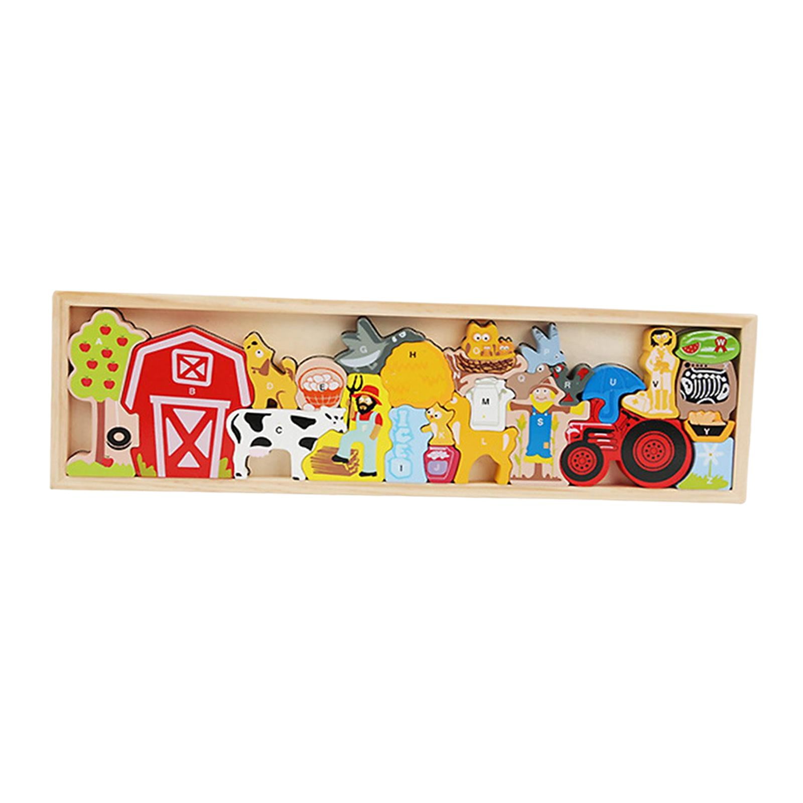 Magideal - Bloque De Apilamiento De Madera, Juego De Apilamiento De Equilibrio Y Habilidad, Habilidades Motoras Finas Montessori, Juego De Equilibrio, Bloques Casa De Campo