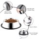 thumbnail image 2 of Comederos para perro WEDAWN de acero inoxidable antideslizantes, 2 unidades, 2 of 7