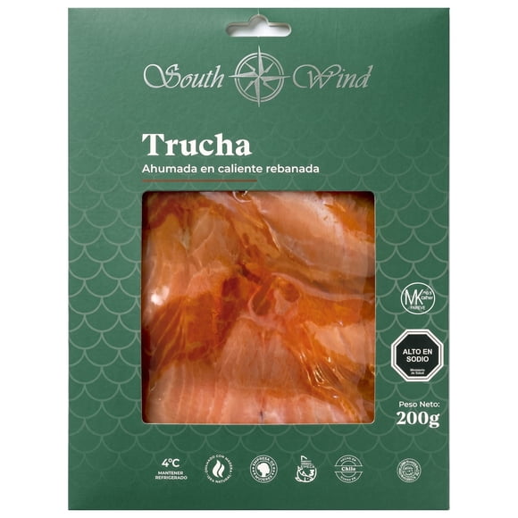 Trucha Ahumada en Caliente Rebanada Refrigerada, 200 g