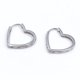thumbnail image 1 of Aros Argollas en Corazón, Circonita Blanca, Plata 925, 1 of 4