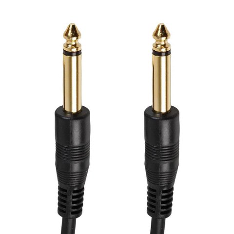 Genérico - Cable Auxiliar Audio Jack Plug 6.3Mm A 6.3Mm 5 Metro Mono