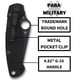 thumbnail image 4 of Spyderco Para Military 2 Cuchillo Plegable con Hoja CPM S45VN de 3.4", 4 of 5