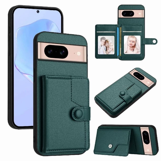 FOXDOCK Funda para Google PIXEL 8A con Bloqueo RFID - Diseño Elegante con Cierre de Botón