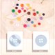thumbnail image 5 of Uxcell 50pcs Botón de Costura 15mm 4 Agujeros Botones Redondos de Resina para Manualidades, Azul, 5 of 6