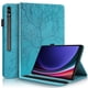 thumbnail image 1 of Funda con relieve del Árbol de la Vida para tablet Samsung Galaxy Tab S9/8 Ultra con soporte, ranuras para tarjetas y soporte para lápiz óptico. Azul, 1 of 6