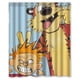 thumbnail image 1 of Cortina de ducha Calvin y Hobbes, juego de cortina de baño con ganchos, tamaño 60 x 72 pulgadas, 1 of 3