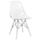 thumbnail image 1 of Silla LeisureMod Dover con laterales moldeados y patas acrílicas transparentes, 1 of 9