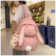 thumbnail image 2 of Mochila Linda Rabbit para Niñas con Orejas, Mochila Escolar Rosa Impermeable de Lona para Viaje y Senderismo, Mochila de Hombro para el Día, 2 of 6