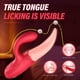thumbnail image 1 of 1pc Rose Clitoral and G-Spot Vibrator with 10 Tongue Licking and Tapping Nipple Modes - Double Stimulation Sex Toy for Women and Couples, 1 of 3