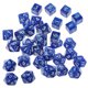 thumbnail image 2 of 40 Piezas De Dados De D6-D20 De Múltiples Caras Para Juguetes De Juego De Mesa De Fiesta D&D TRPG Azul, 2 of 3
