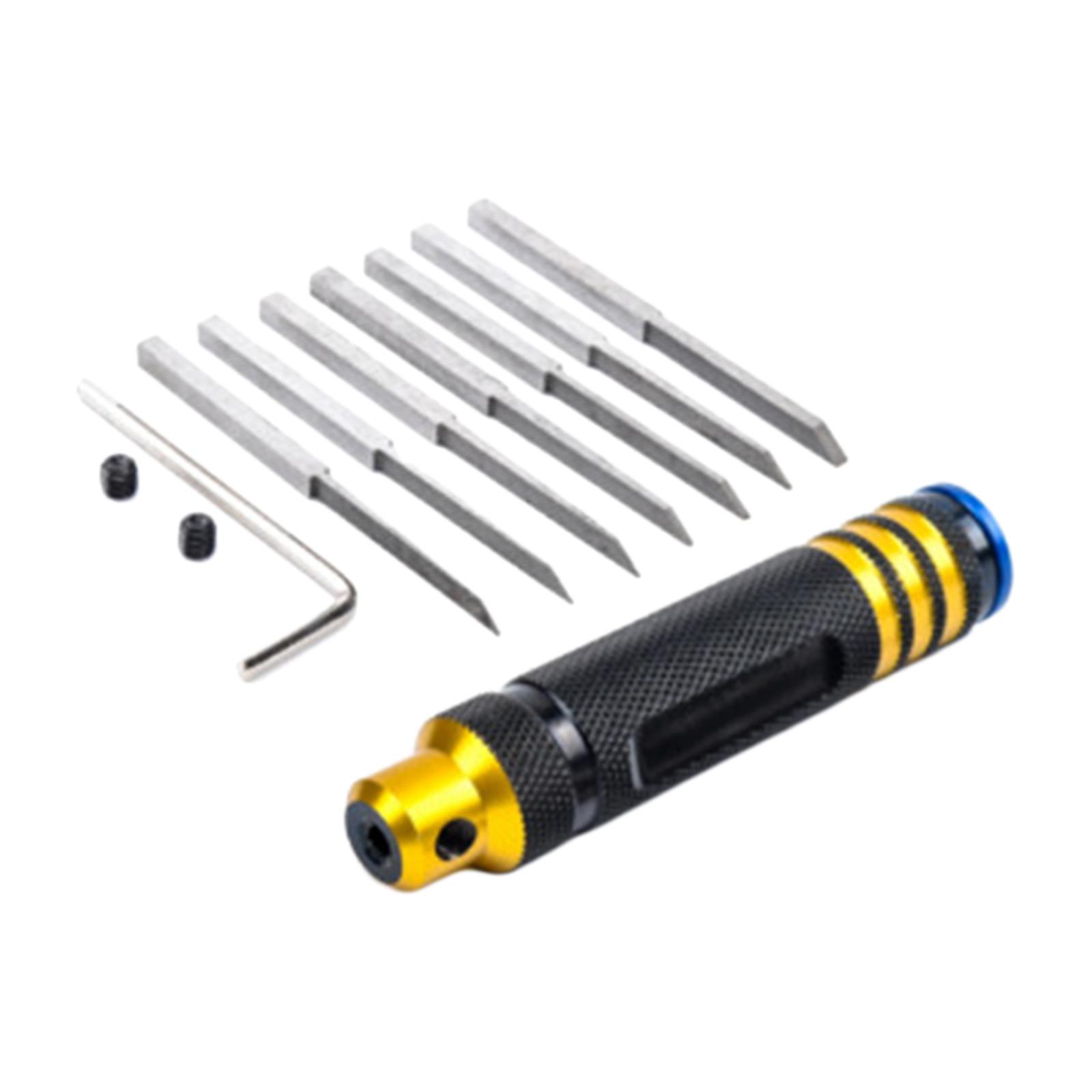 Ioensy - 7 En 1 Modelo Scriber Scribe Line Kit De Herramientas De Construcción De Repuesto Para Tallar