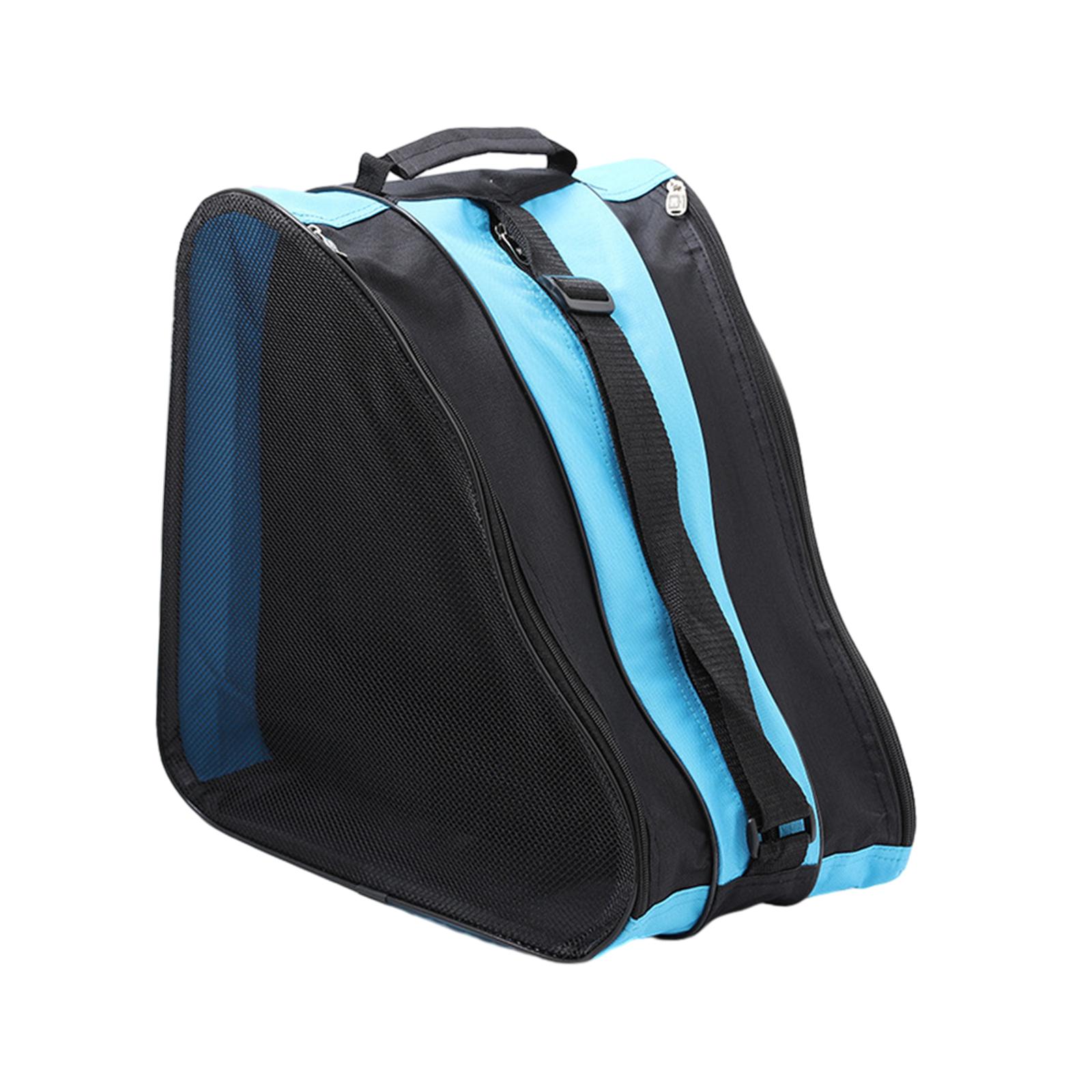 Ioensy - Bolsa Para Patines, Bolsa Para Patinaje Sobre Hielo Portátil Transpirable, Bolsa Para Zapatos De Patinaje, Color Azul