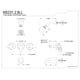 thumbnail image 2 of Grifo para bañera y ducha Kingston Brass KB232LL 3-Legacy Lever, 2 of 2
