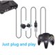 thumbnail image 4 of Cable de extensión Ssgamer 1,8 m para controlador N64, paquete de 2, 4 of 7