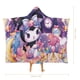 thumbnail image 2 of Kuromi Manta Capa con Capucha Anti-Bolitas, Manta de Lana Ártica Suave, Manta Portátil de Felpa Ligera y Lujosa, Poncho para Siesta en Casa y Oficina, 100*130cm, 2 of 6