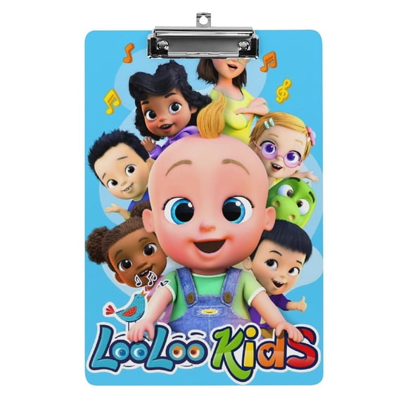 Loo Loo Kids Portapapeles de acrílico A4, tamaño carta estándar, carpeta con clip 31.8x 21.5CM para estudiantes, profesores y oficina