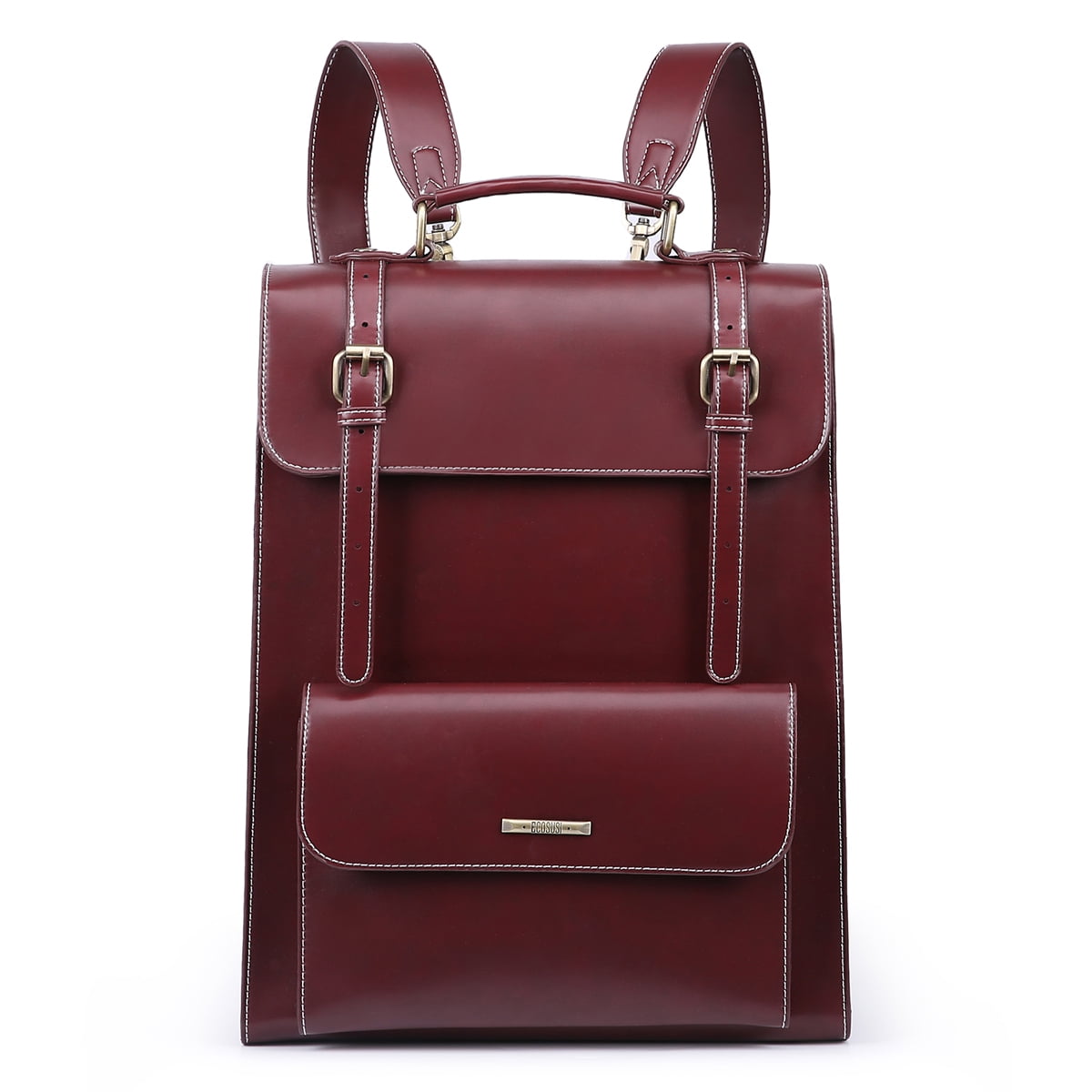 Ecosusi - Mochila Vintage Camellia Para Notebook 15,6 - Burdeo