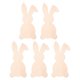 thumbnail image 3 of 5 Piezas De Recortes De Conejito De Madera De Pascua Para Decoración Artesanal De Pascua DIY Decoración De Pascua, 3 of 5