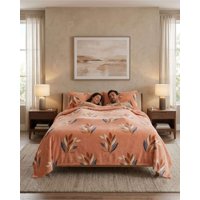 Mylhogar - Sabanas Polar De Invierno 2 Plazas Estampado Premium